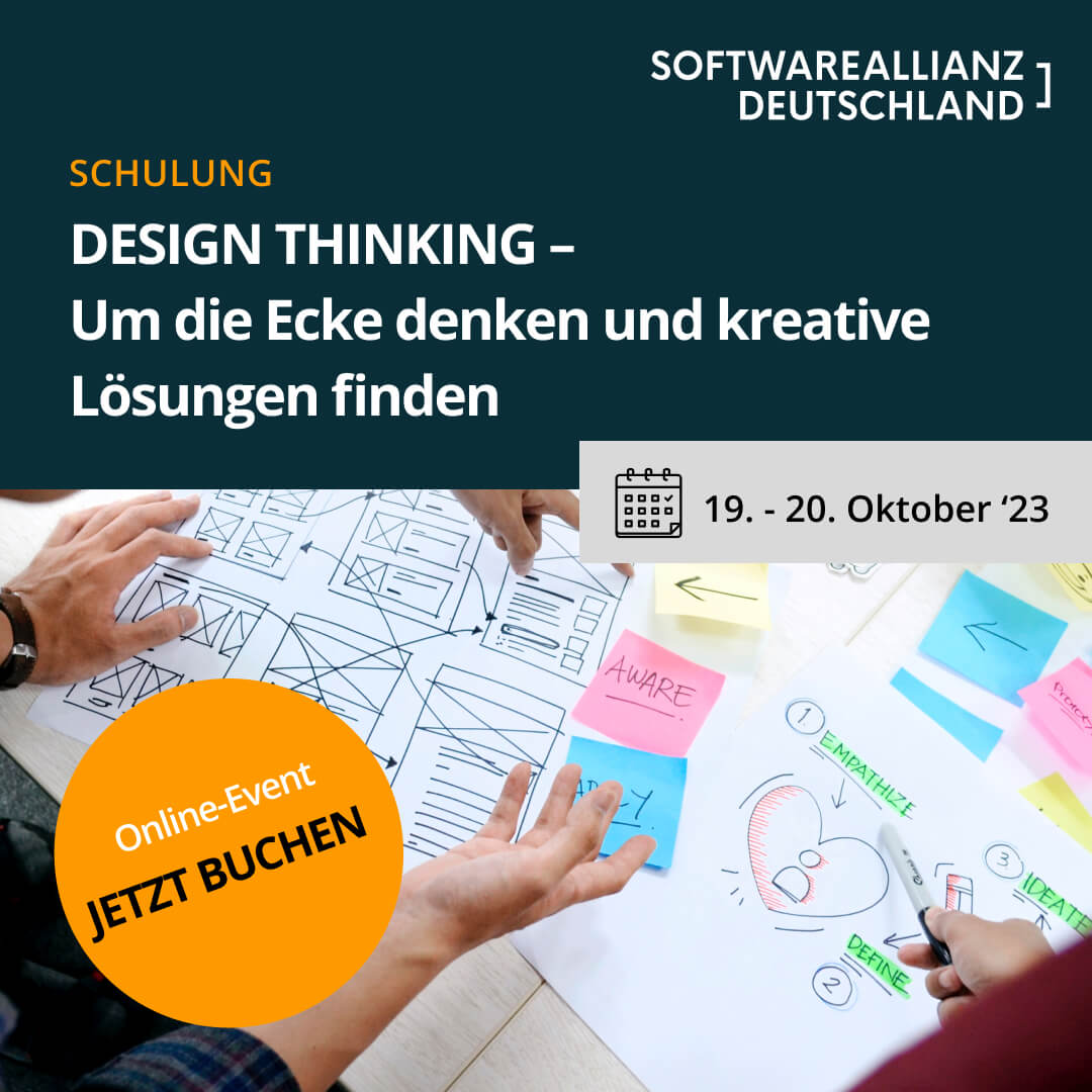 Design Thinking Schulung Softwareallianz Deutschland Academy Vorschaubild
